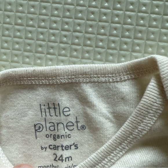 Little Planet|Baby gender neutral Cream Long Sleeve bodysuit Onesie,THANKFUL••• - Picture 3 of 4